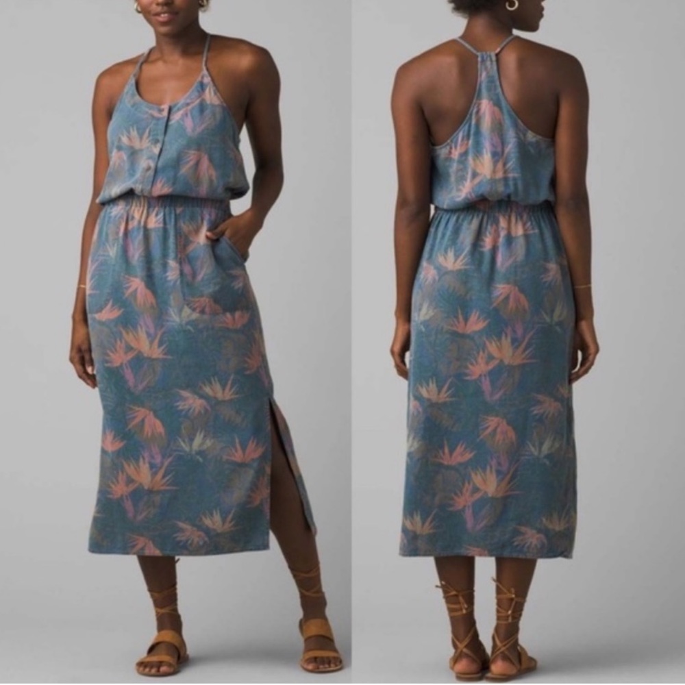 Prana Sky Haven Dress Washed Leaves